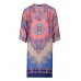 Betty Barclay - 1689 1118 8842 Luchtig los kleed print blauw rood.